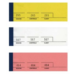 Bloc passe-partout, 50 x 150 mm, pour tombola