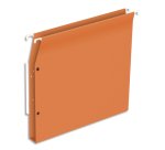 Bte de 25 dossiers suspendus ARMOIRE, kraft 220g. Fond 30, volet agrafage+pression. Coloris Orange