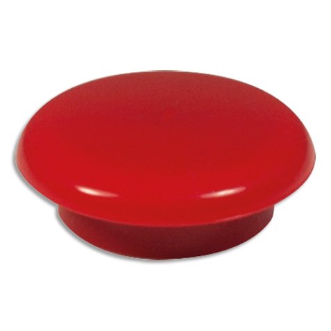 Boîte de 7 aimants 20 mm ronds. Coloris rouge