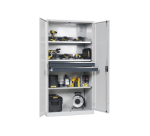 LISTA - Armoire charge batterie H 195 x L 100 x P 58 cm - 1 rampe électrique avec 5 prises 230V sur la paroi latérale