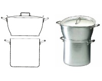 Couscoussier aluminium Classe 17,5 L Ø 28 cm