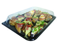 Plateau avec couvercle - Lot de 25