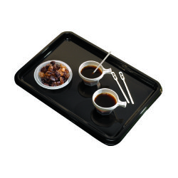 Plateau Lunch 36 x 24 cm noir - Lot de 50