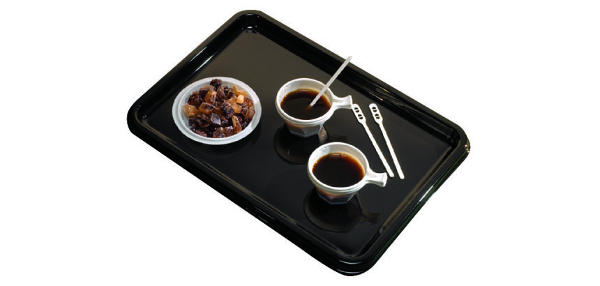 Plateau Lunch 36 x 24 cm noir - Lot de 50
