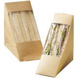Boîte club sandwich en carton kraft - Lot de 500