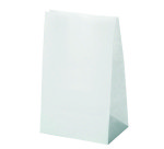 Sac U.S. kraft blanc 24 x 12 x 8 cm - Carton de 1000