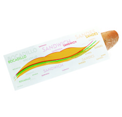 Sachet sandwich imprimé 35 x 9,5 cm - Lot de 1000