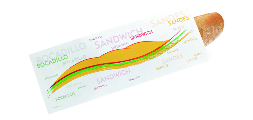 Sachet sandwich imprimé 35 x 9,5 cm - Lot de 1000