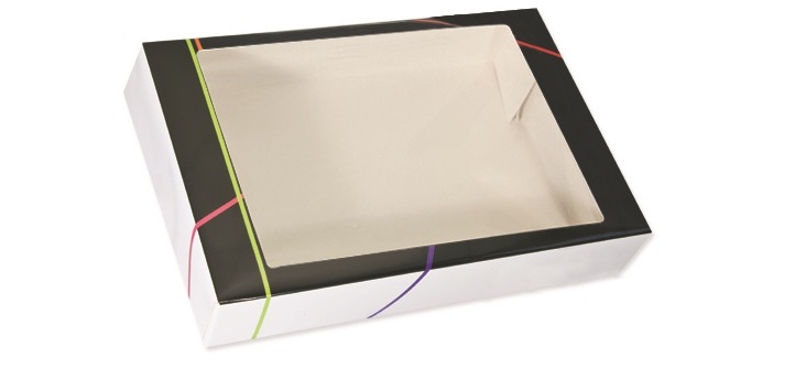 Boîte traiteur prestige à fenêtre - Lot de 25