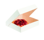 Boîte à entremets blanche