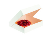 Boîte à entremets blanche