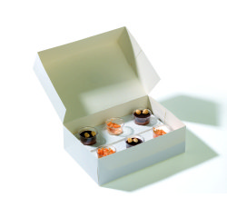 Boîte à verrines 26 x 18 x 8 cm - Lot de 50