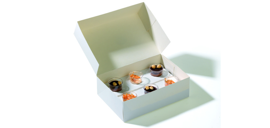 Boîte à verrines 26 x 18 x 8 cm - Lot de 50