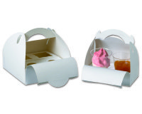 Boîte à verrines avec poignée - Lot de 50