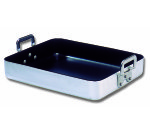 Plat à rôtir aluminium anti-adhérent avec anses L 40 x l 32 cm