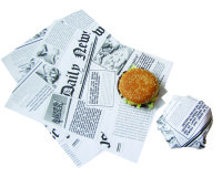 Papier burger impression "journal"