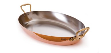 Plat ovale avec anses cuivre Elégance