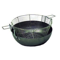 Bassine à friture bombée acier