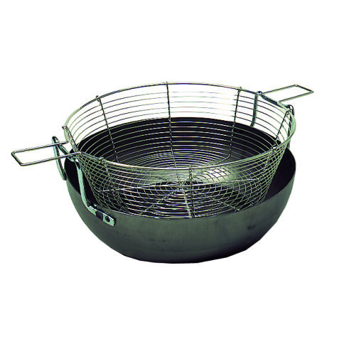 Bassine à friture bombée acier