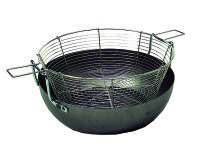 Panier pour bassine à friture bombée acier