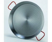 Plat à paëlla acier poli Ø 24 cm