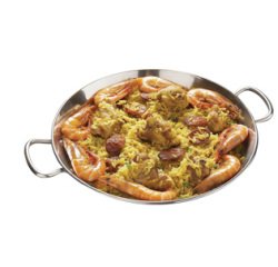 Plat à paëlla inox