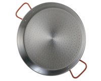 Plat à paëlla acier poli  Ø 36 cm