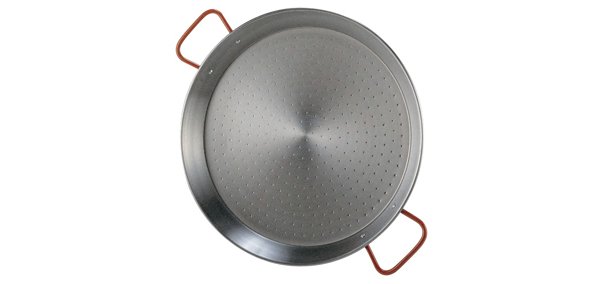 Plat à paëlla acier poli