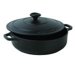 Cocotte ronde basse avec couvercle fonte émaillée Chasseur