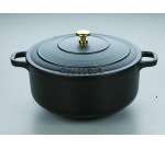 Cocotte ronde avec couvercle fonte émaillée Chasseur