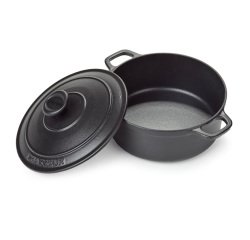 Cocotte ronde avec couvercle fonte émaillée Chasseur