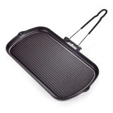 Grill rectangulaire fonte émaillée L 37,5 x l 22,5 cm