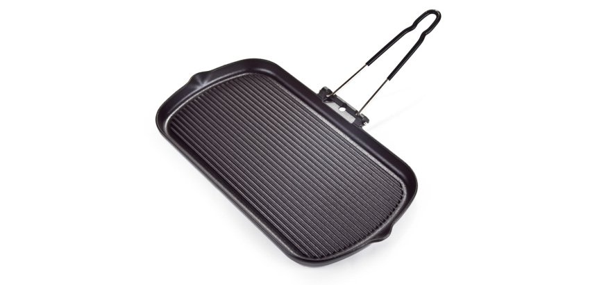 Grill rectangulaire fonte émaillée L 37,5 x l 22,5 cm