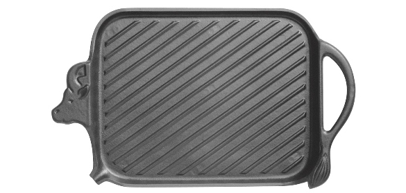 Grill "beef" fonte émaillée L 37 x l 22 cm