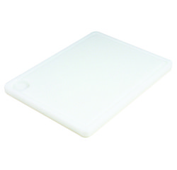 Planche à découper avec rigole polyéthylène