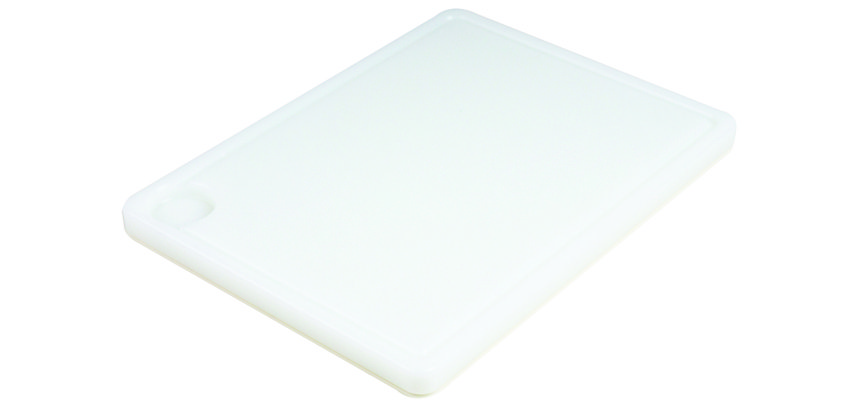 Planche à découper avec rigole polyéthylène