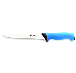 Couteau filet de sole "Ecoline" manche bleu 18 cm