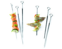 Brochettes Inox extra forte 21,5 cm - Lot de 3