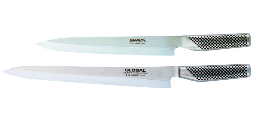 Couteau à poisson "Yanagi sashimi" Global Série G 25 cm droitier