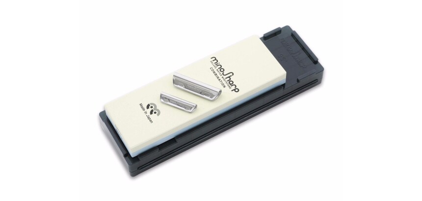 Kit pierre à aiguiser à eau "duo" grain moyen/polissage