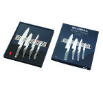 Set de 4 couteaux Global + barre magnétique inox