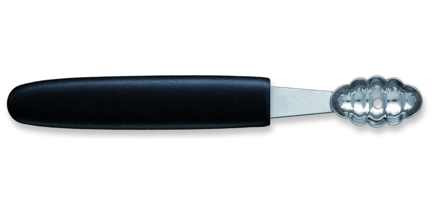 Cuillère parisienne ovale cannelée L 3,2 x l 1,8 cm