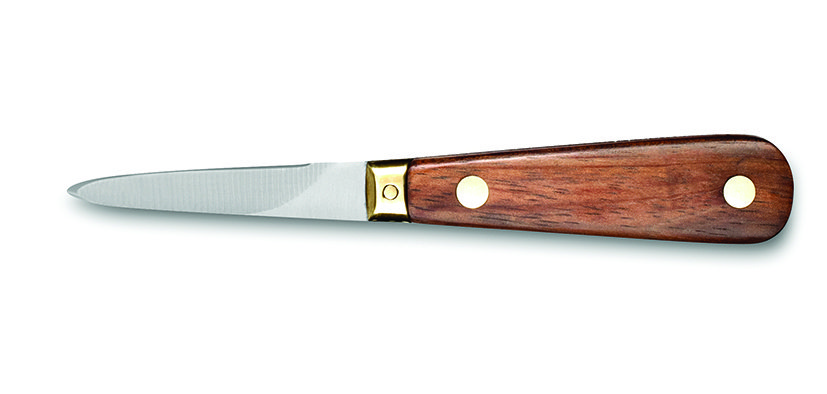 Couteaux à huîtres 16 cm manche palissandre