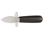 Couteaux à huîtres 16 cm manche bois laqué noir avec garde