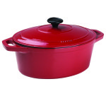 Cocotte ovale avec couvercle fonte émaillée Chasseur