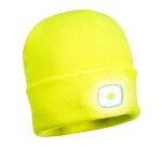 Portwest B029 Gorro Beanie con LED recargable por USB