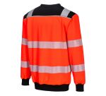 Portwest PW379 Sudadera PW3 de alta visibilidad con cuello redondo