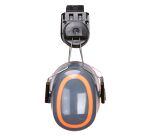 Portwest PW62 Coquilles anti-bruit HV Extreme monté sur casque Gris/Orange