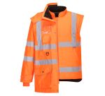 Portwest RT27 Chaqueta 7 en 1 de alta visibilidad y transpirable Traffic