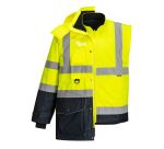Portwest S426 High-Visibility 7-in-1 Contrast Traffic Parka